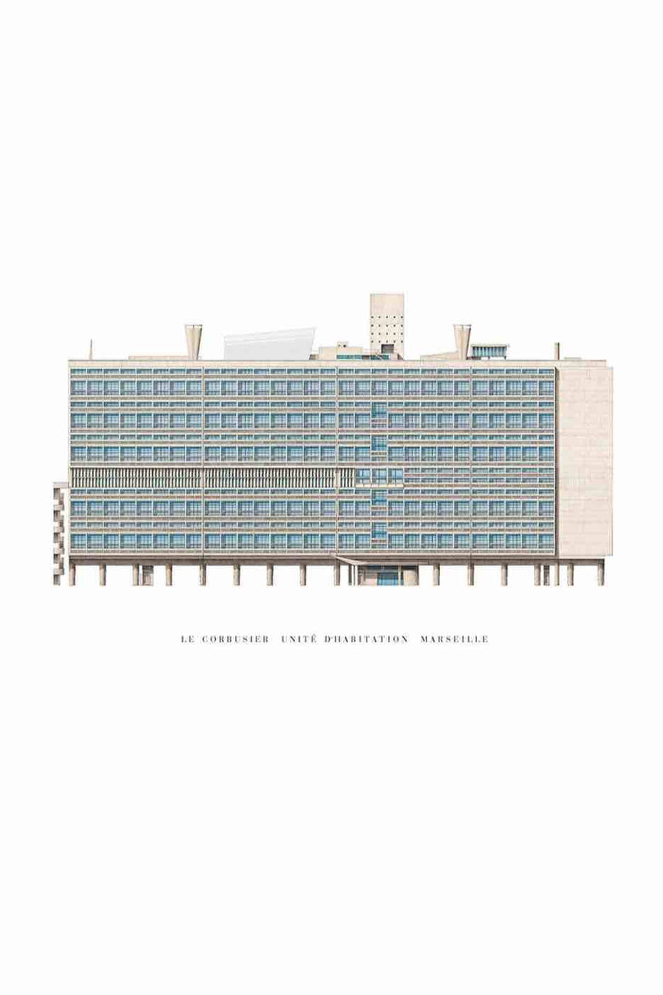 Le Corbusier Unité D'Habitation poster