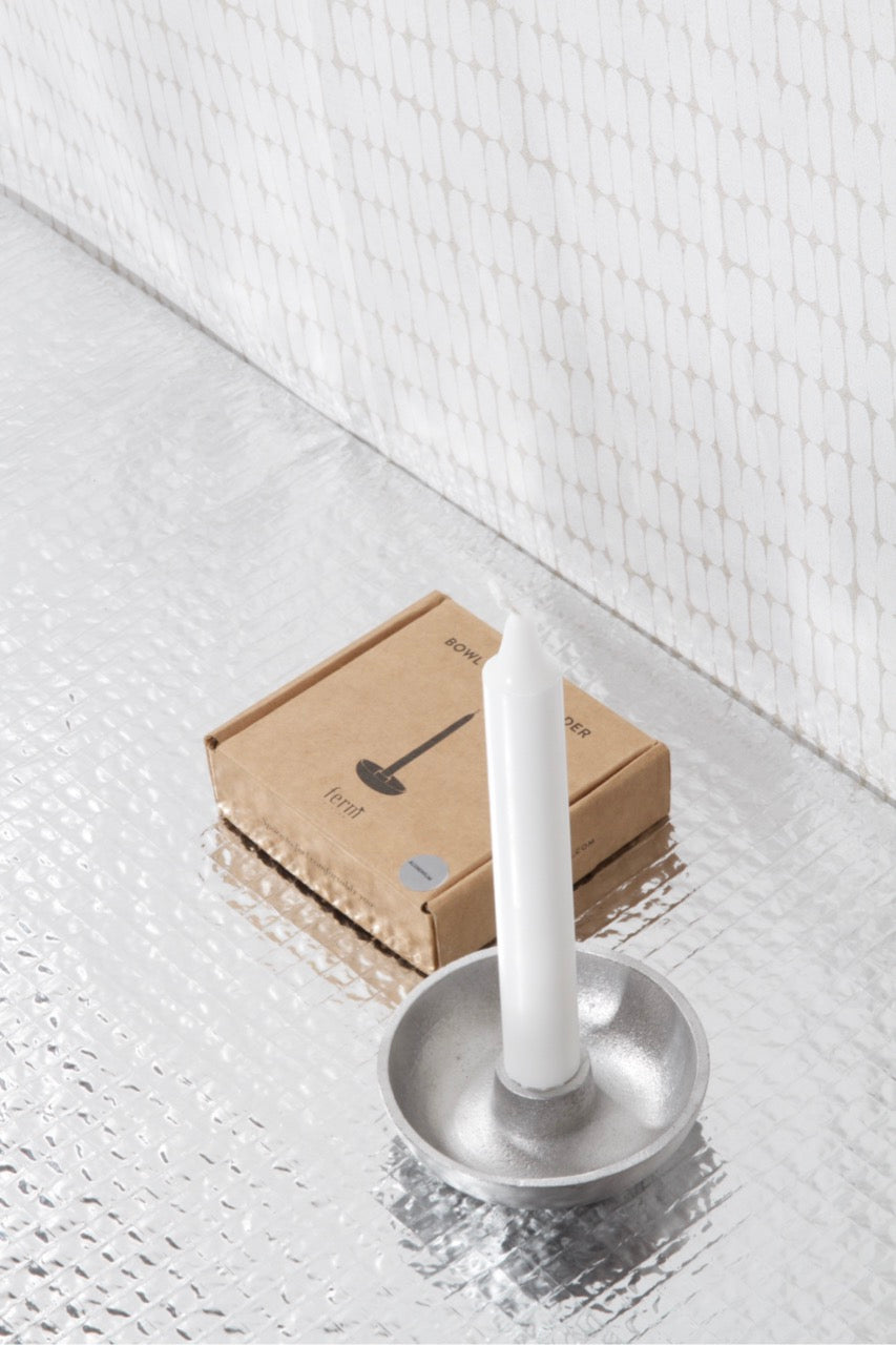 Stříbrný svícen Bowl by Ferm Living