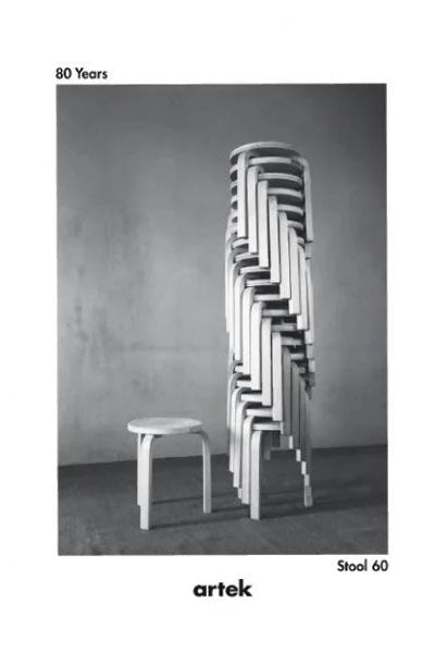 Artek 80 years of Stool 60 Poster