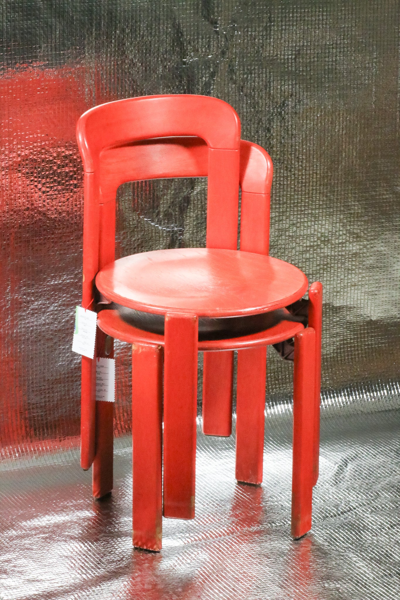 Červená židle Rey Kusch&Co by Bruno Rey