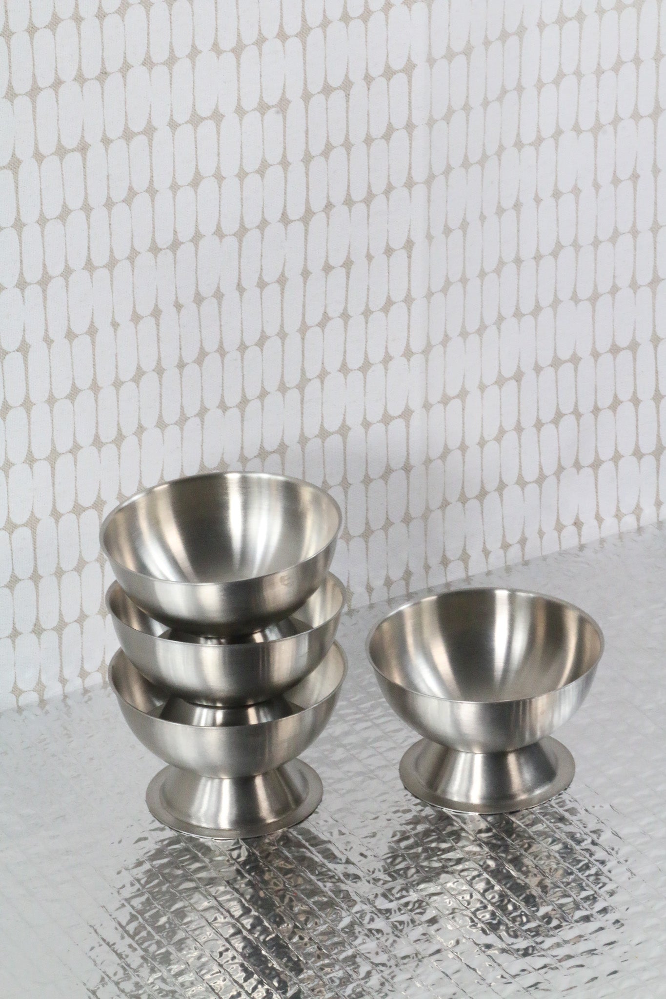 Nerezový pohár na zmrzlinu