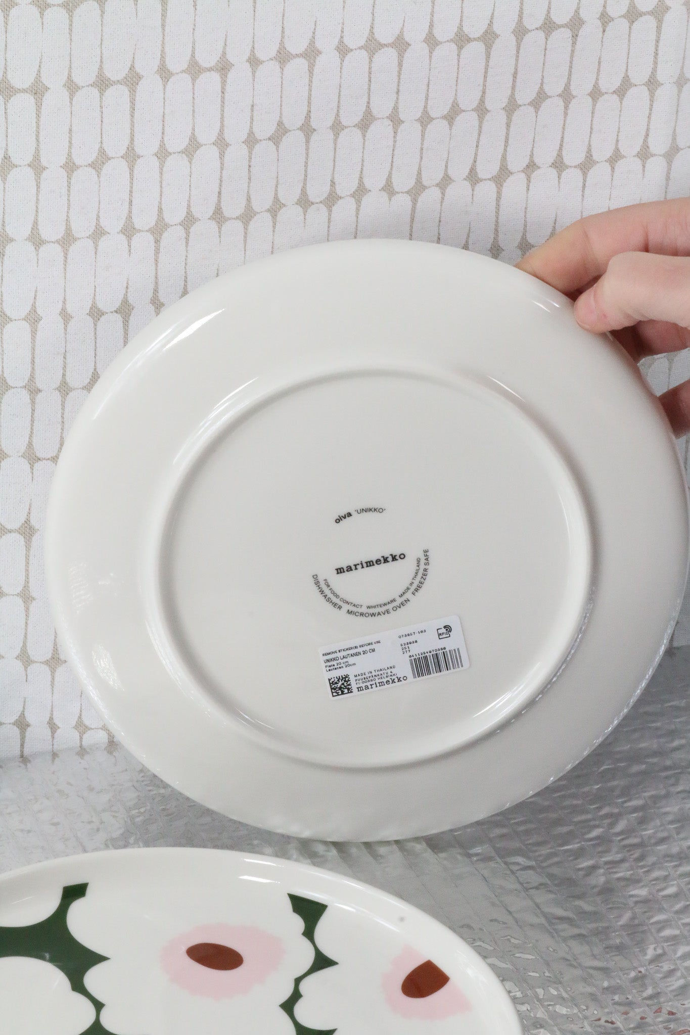 Zelený talíř Marimekko Unikko