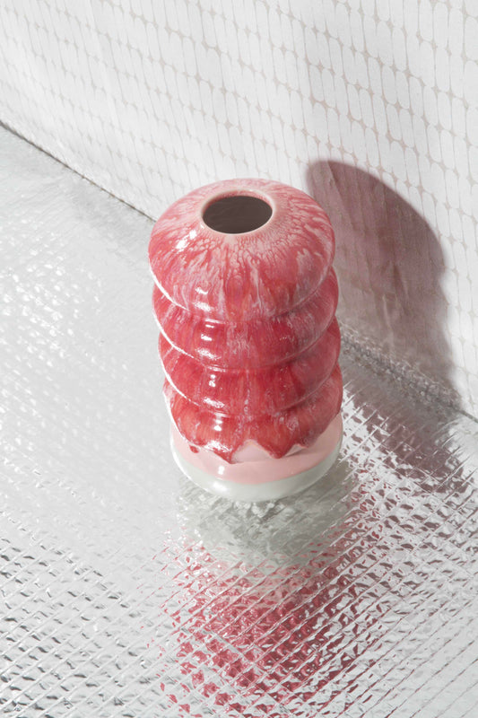 Růžová porcelánová váza Hana Large by Studio Arhoj