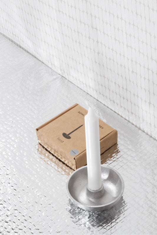 Stříbrný svícen Bowl by Ferm Living