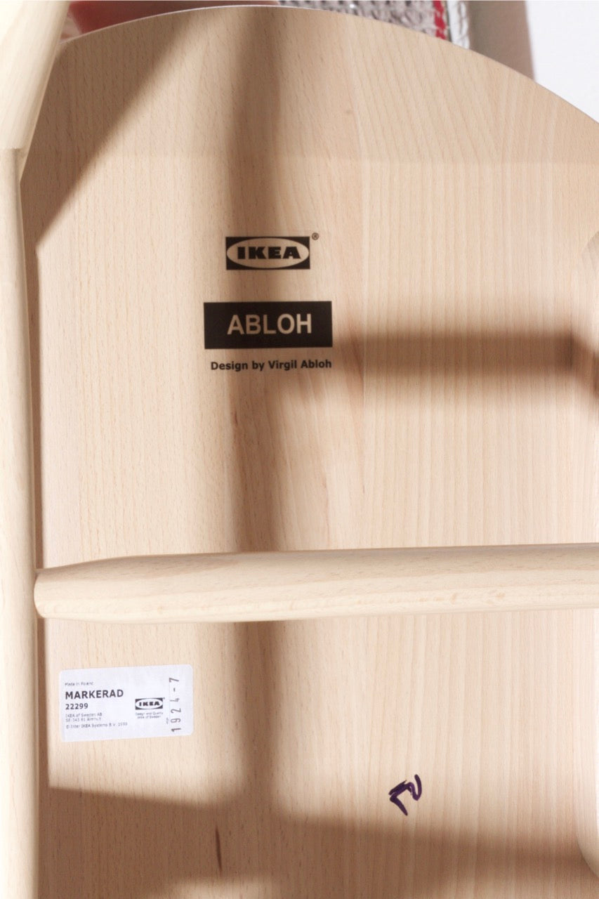 Dřevěná židle MARKERAD Virgil Abloh for IKEA